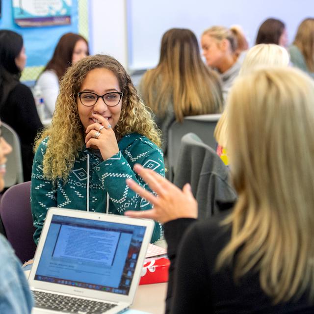 students engaging in a classroom