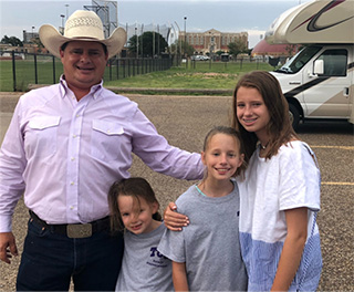 Jason Harlow and his children