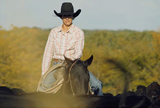 Nadine Williamson McAdoo riding a horse